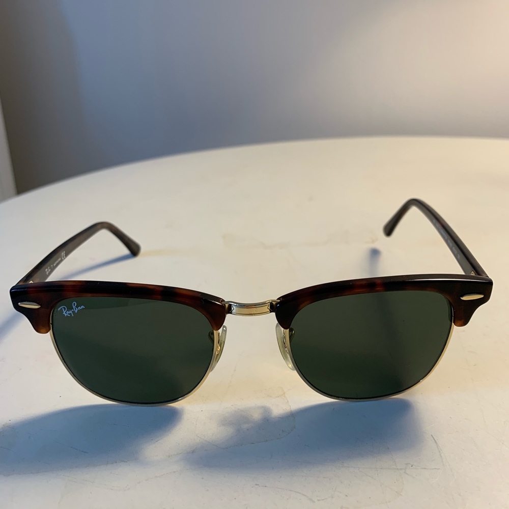 Ray Ban Tortoise Clubmaster Great Condition + Case